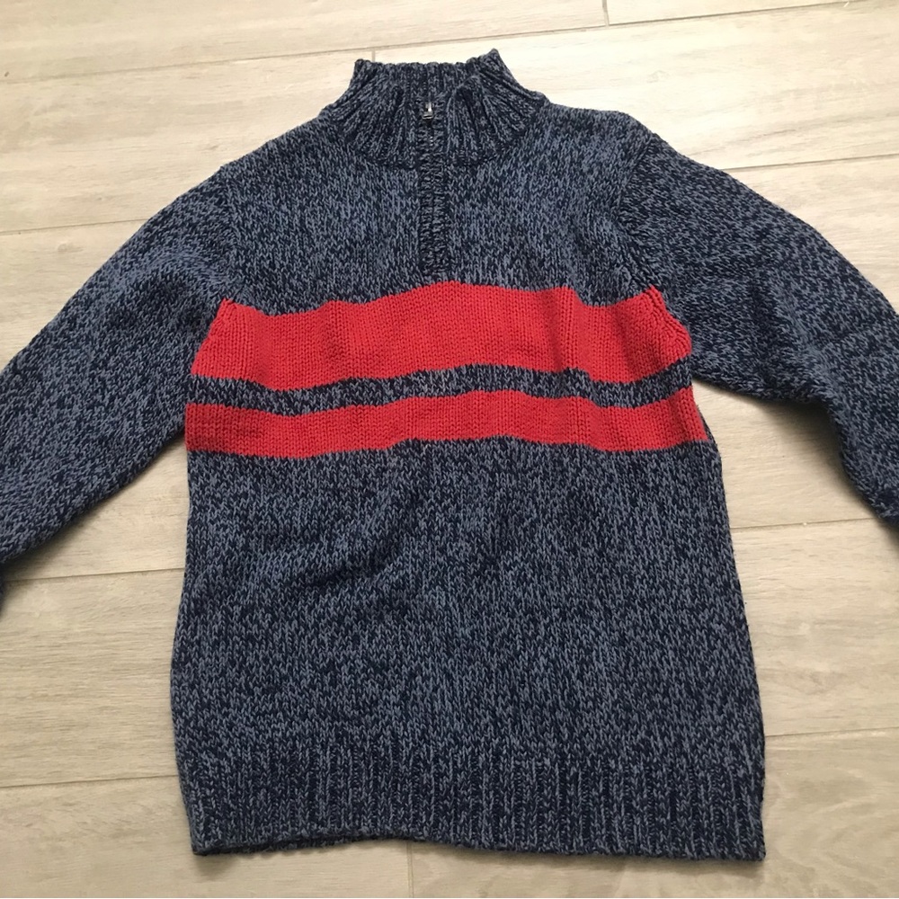 Boy’s half zip mock neck sweater size 10/12 (Large)